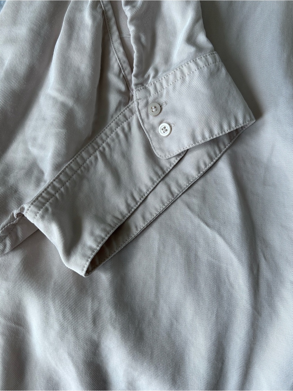 COS Oversized Tunic Dress Twill Lyocell Ivory - Picture 3 of 6